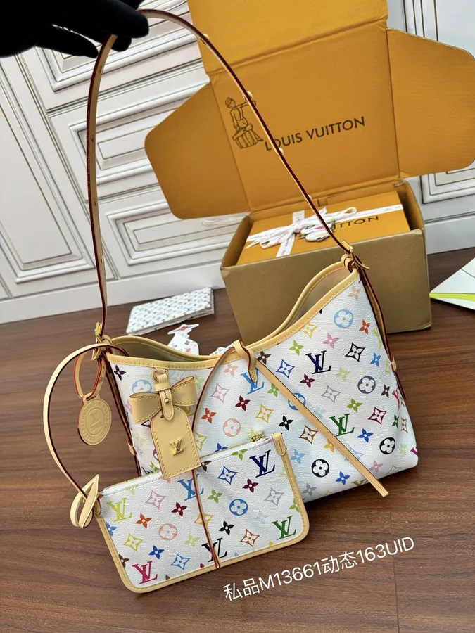 Louis Vuitton x Takashi Murakami CarryAll PM bag