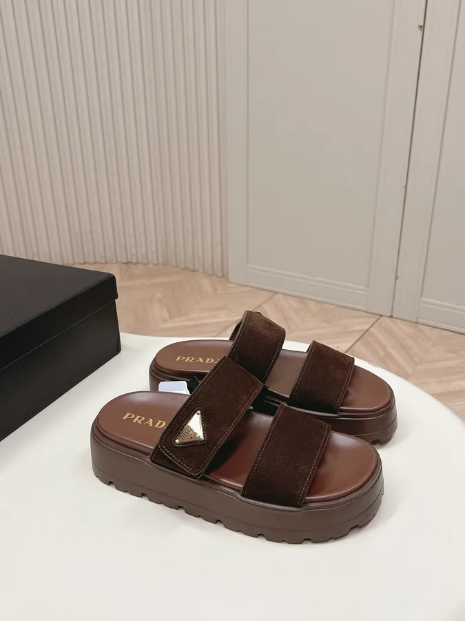 Prada Nubuck Slides