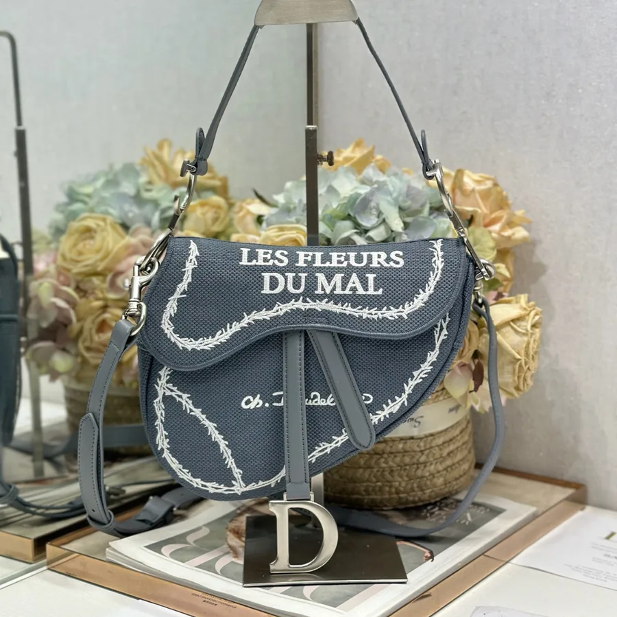 Christian Dior Saddle Bag “Les Fleurs du Mal”