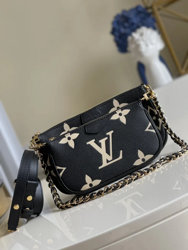 Louis Vuitton Bicolor Monogram Empreinte Multi Pochette