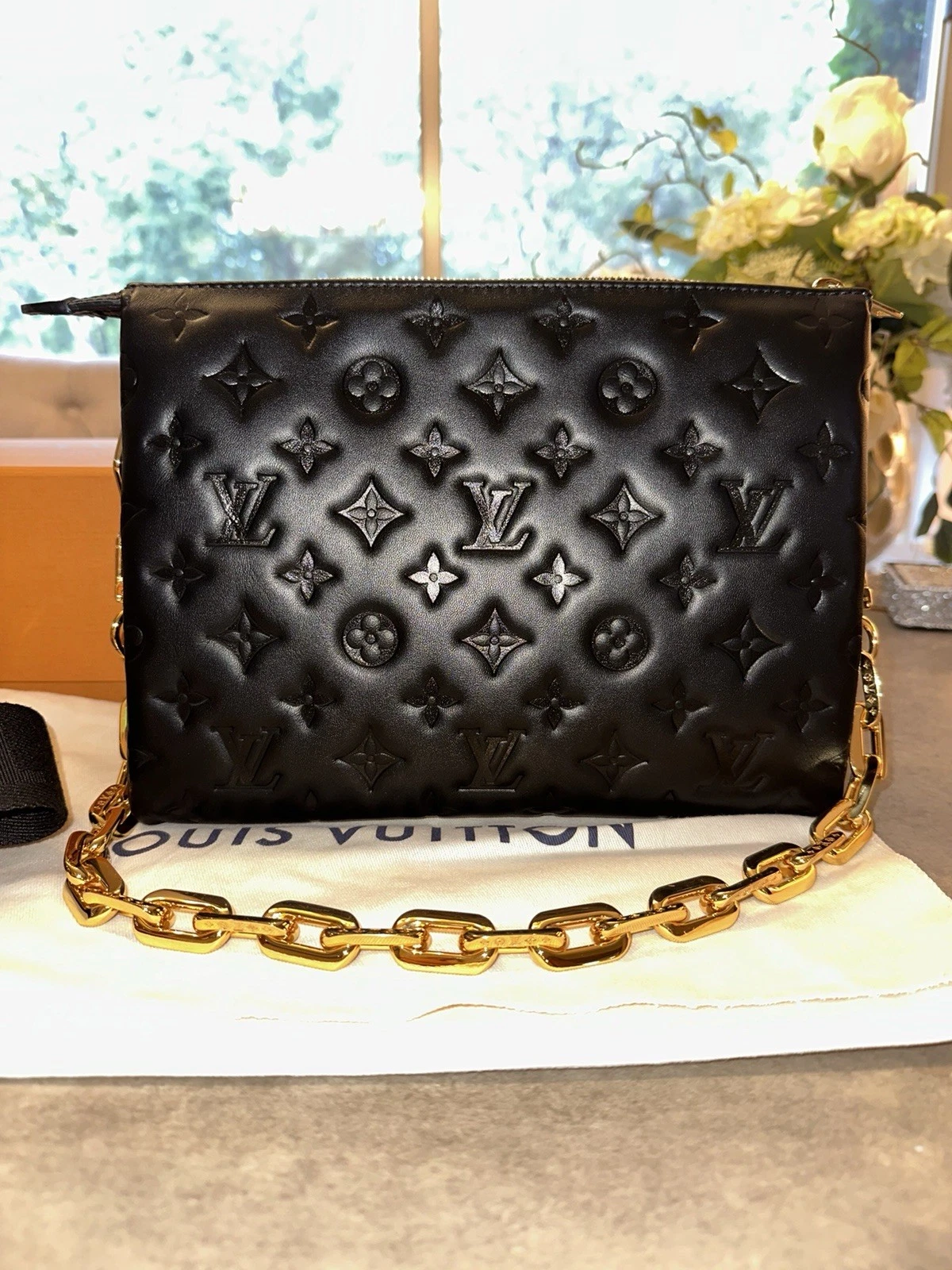 Louis Vuitton Coussin PM Embossed Monogram Black