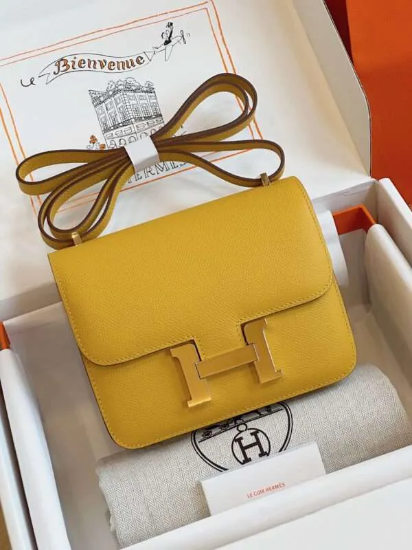 HN Bag Epsom Gold Yellow Handbags 19cm