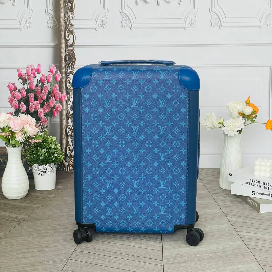 Louis Vuitton Horizon 55 rolling suitcase Blue Monogram