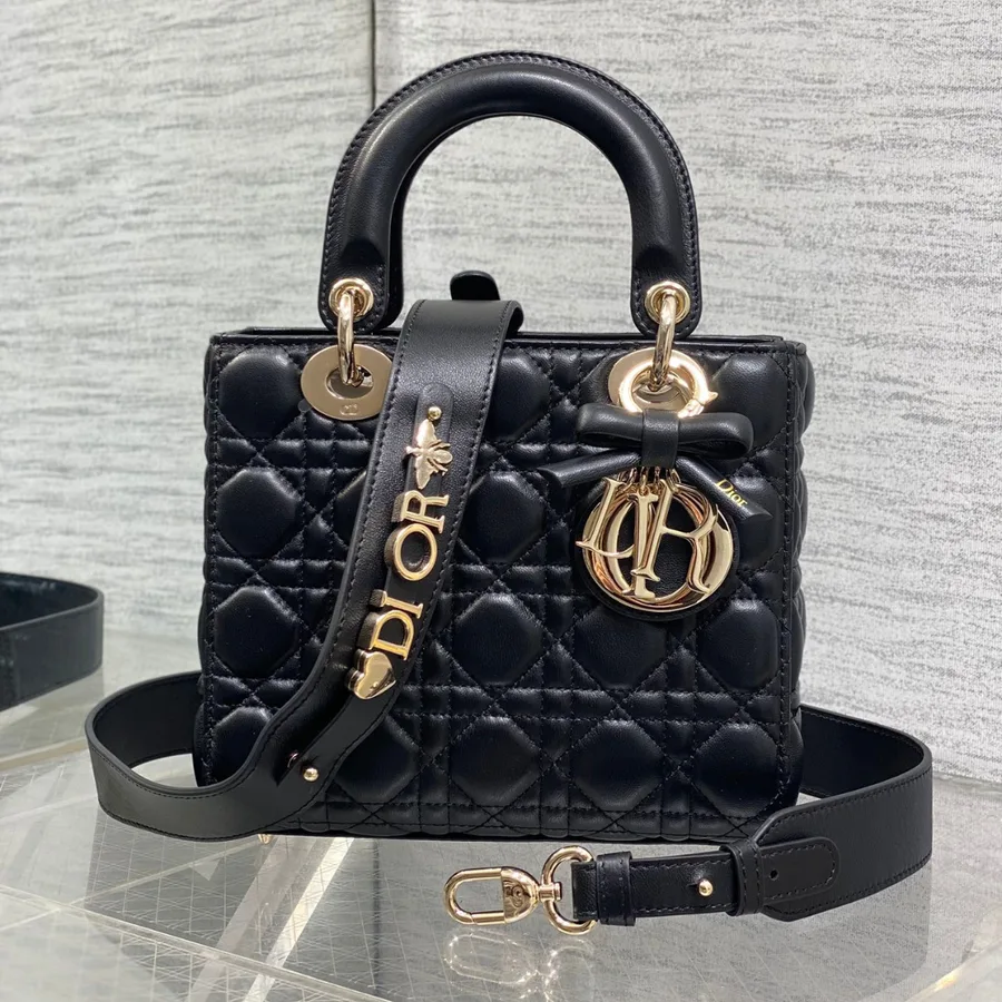 Dior Small Lady Dior My ABCDior Bag in black