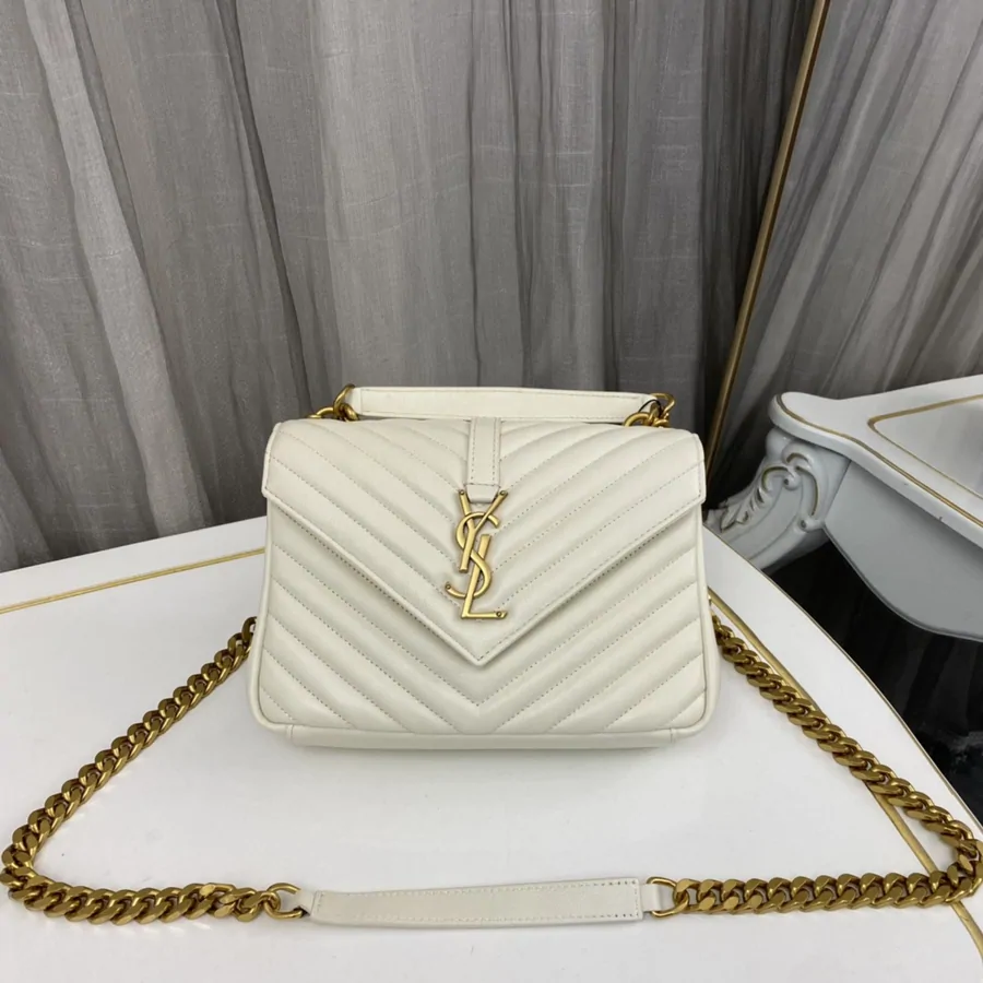 Saint Laurent Medium College Leather Cross Body Bag