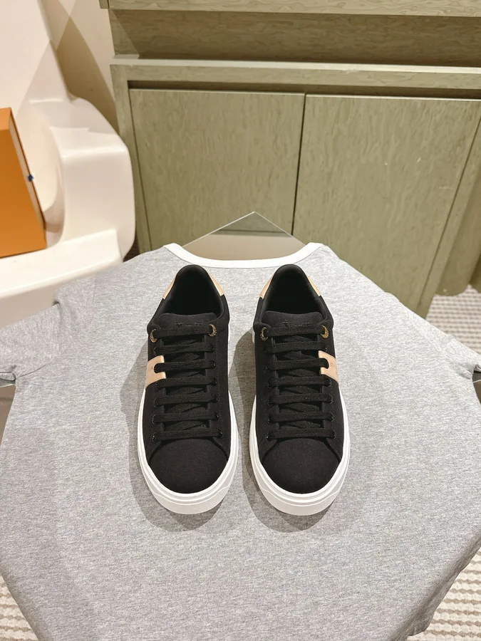 LV Women Black Canvas Sneakers