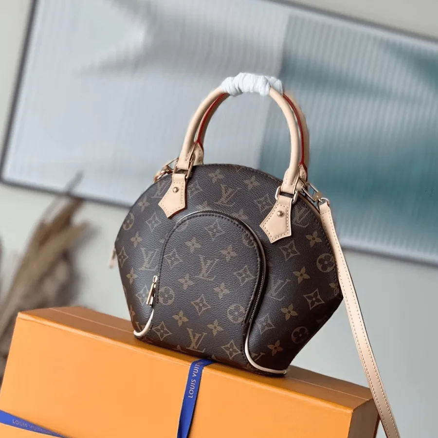 Louis Vuitton Ellipse BB Monogram Handle White Milk Handbags 28x21x8cm