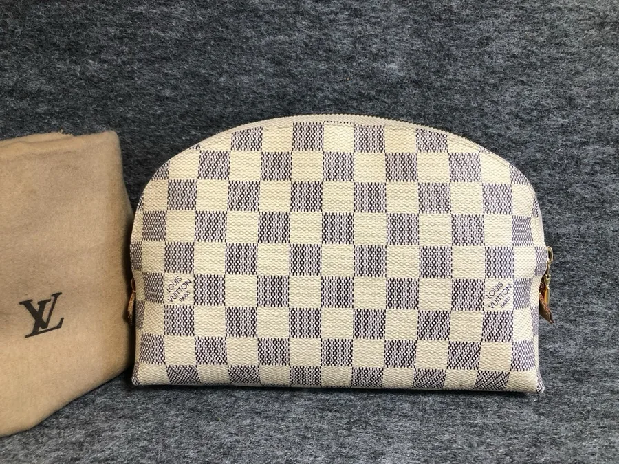 Louis Vuitton Damier Azur cosmetic pouch GM size