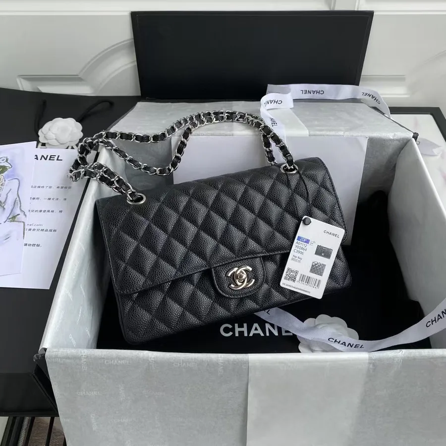 Chanel Classic Flap Medium Sliver Hardware