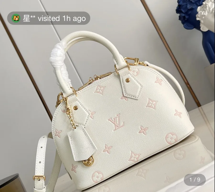 Louis Vuitton Alma BB bag in Milky White