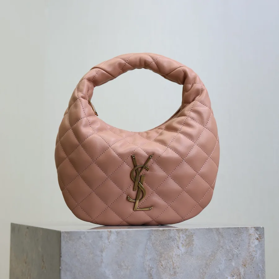 YSL 25s Icarino 17 in Hortensia Quilted Gold Hardware