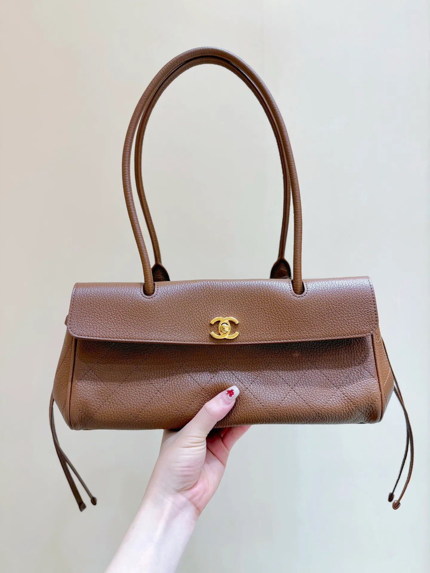 Chanel Grained Calfskin Stitched Urban Essentials Small Shopping Bag