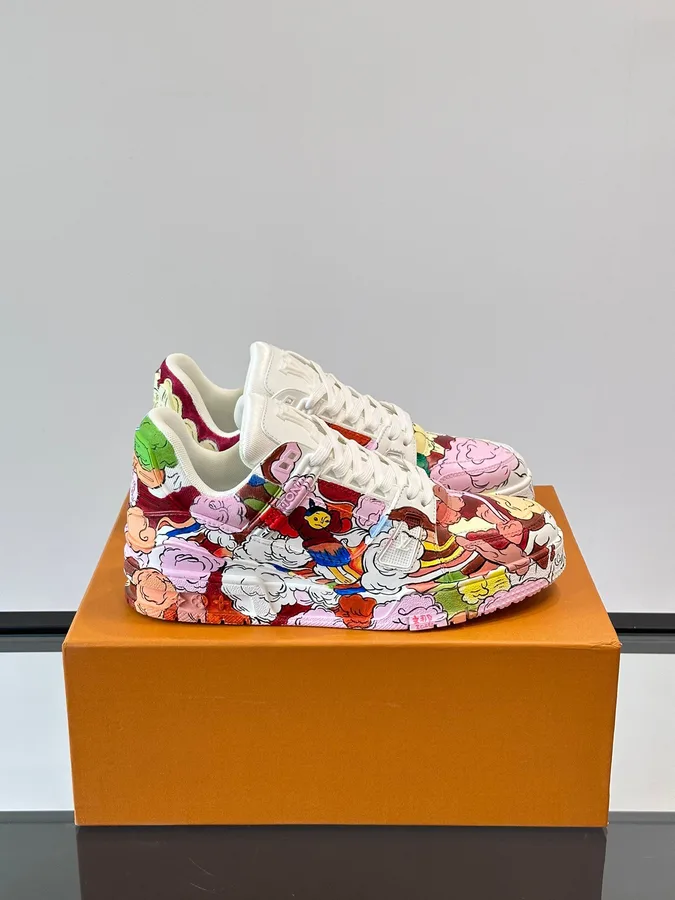LV Men Multicolor Leather Sneakers