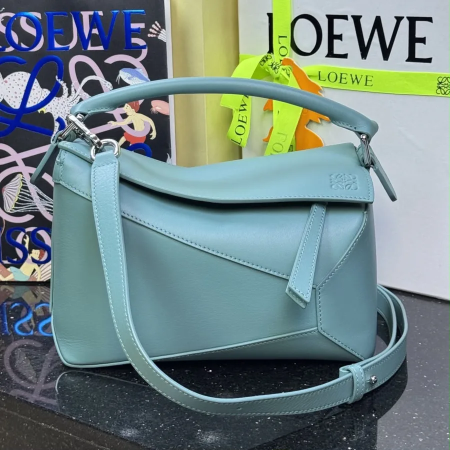 Loewe Puzzle Bag in a light blue