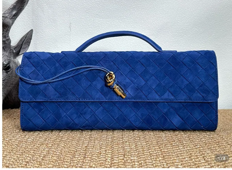 BOTTEGA VENETA Andiamo Leather Clutch Bag