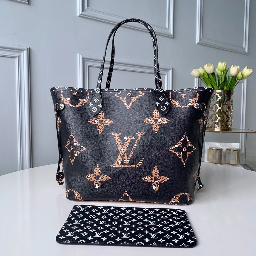 LV Neverfull MM 32 Noir Monogram