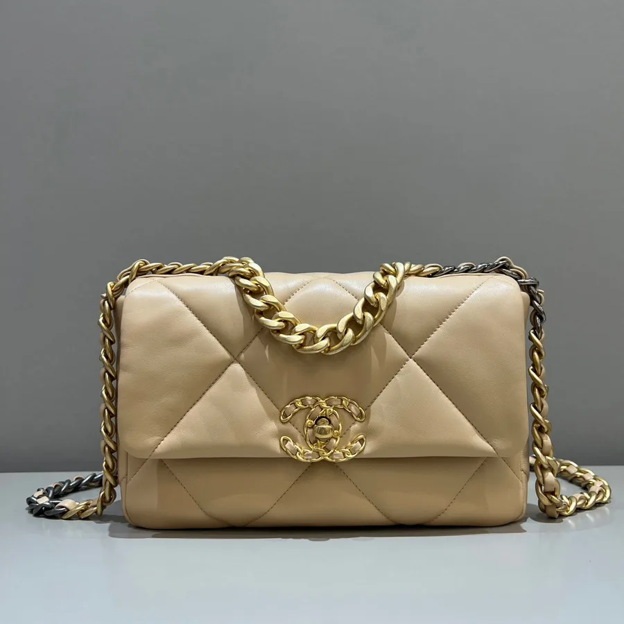 Chanel 19 Bag Small Beige