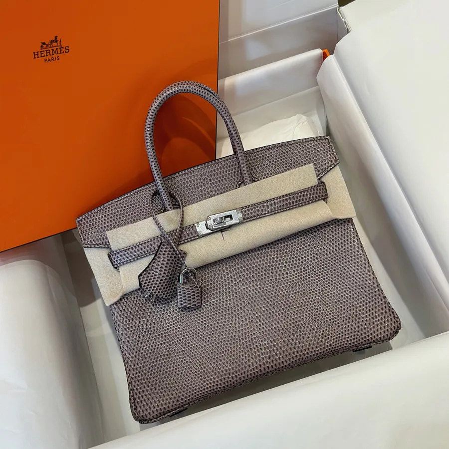 HN 25 Tris Fonce Genuine Lizard Leather Palladium Hardware