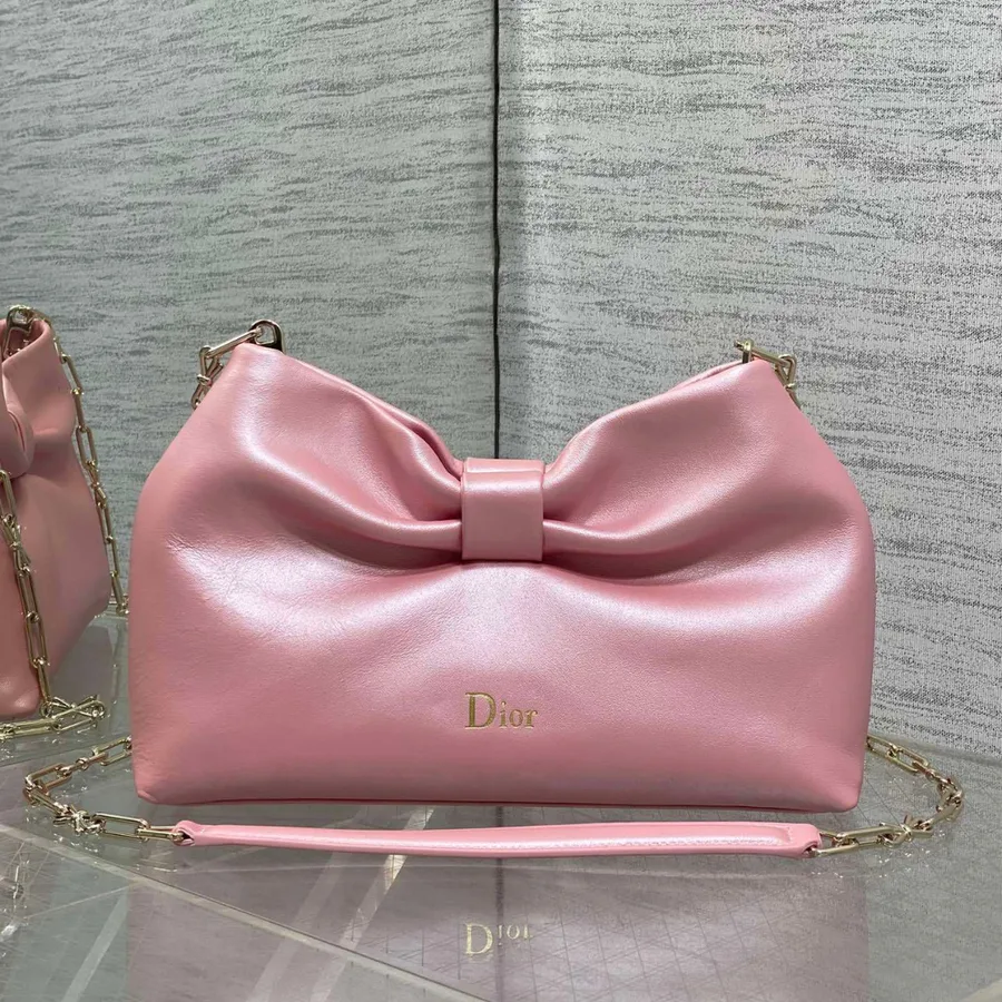 Dior Bow Bag Pink Lambskin