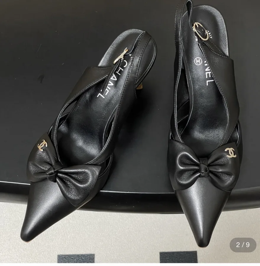 Chanel slingback pumps