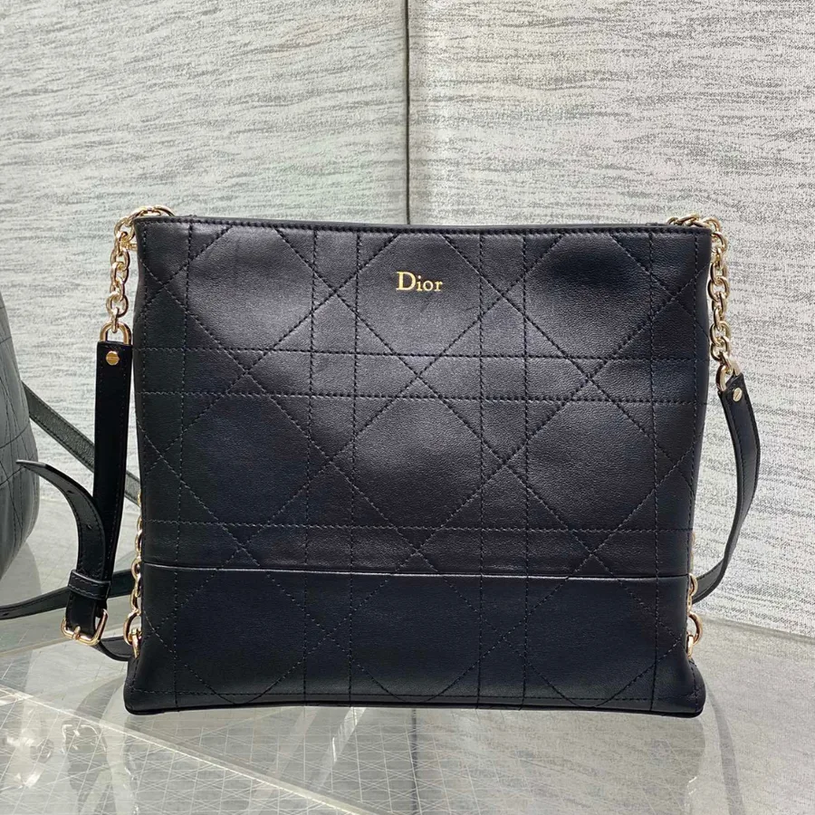 Dior Trianon bag in Black Gold Hardware