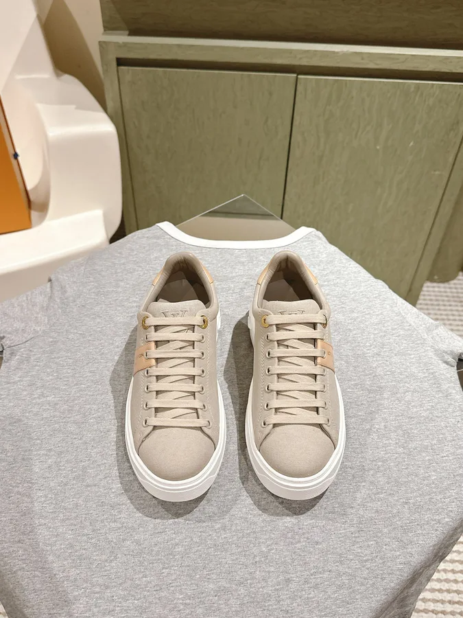 LV Women Beige Canvas Sneakers