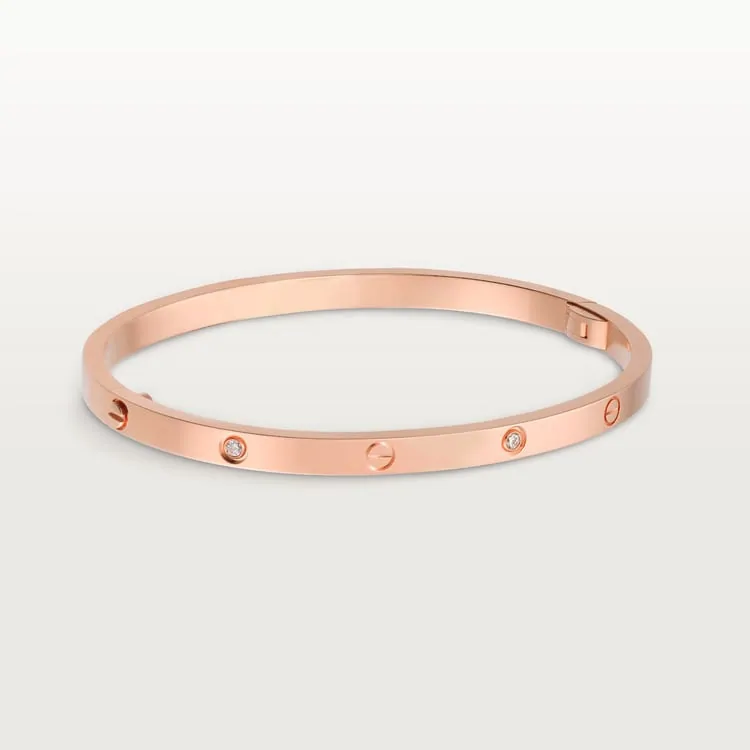 Cartier Inspired LOVE bracelet, small model, 6 diamonds