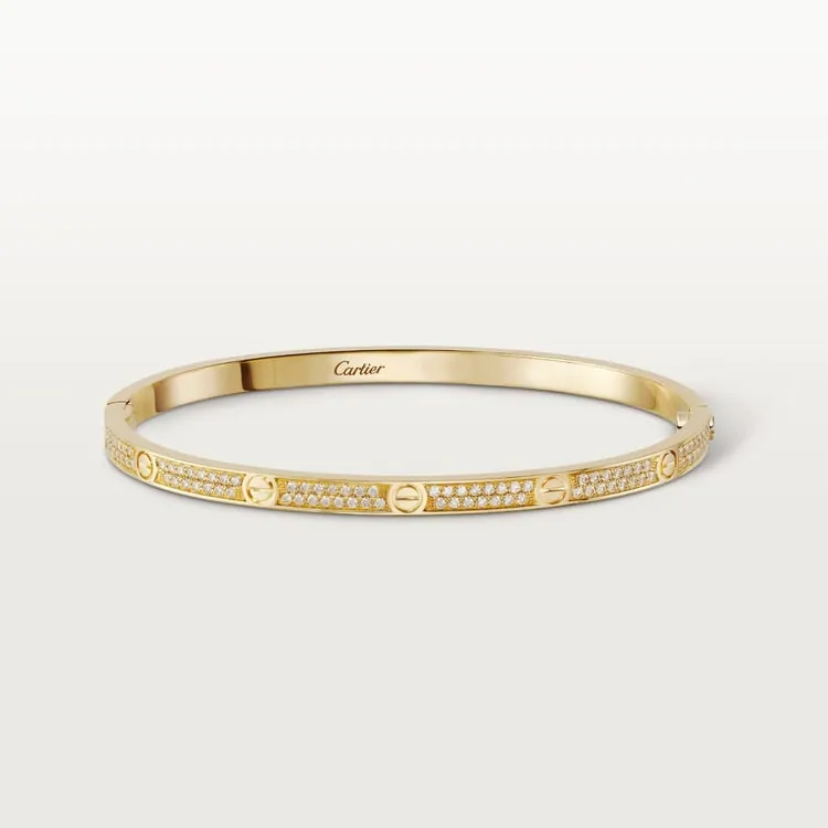 Cartier Inspired LOVE bracelet, small model, paved