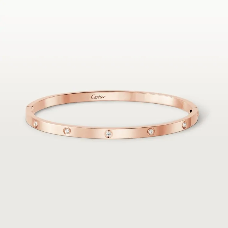 Cartier Inspired LOVE bracelet, small model, 10 diamonds