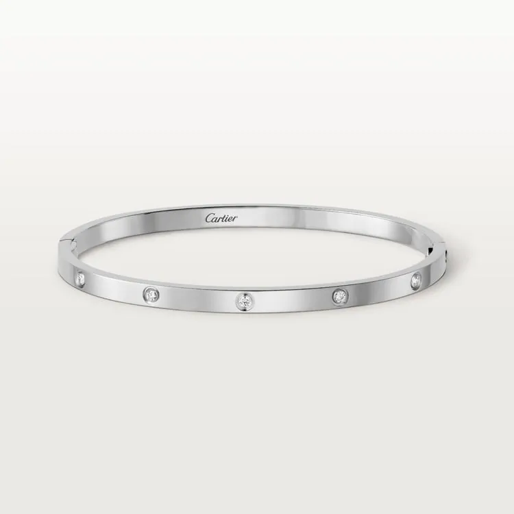 Cartier Inspired LOVE bracelet, small model, 10 diamonds