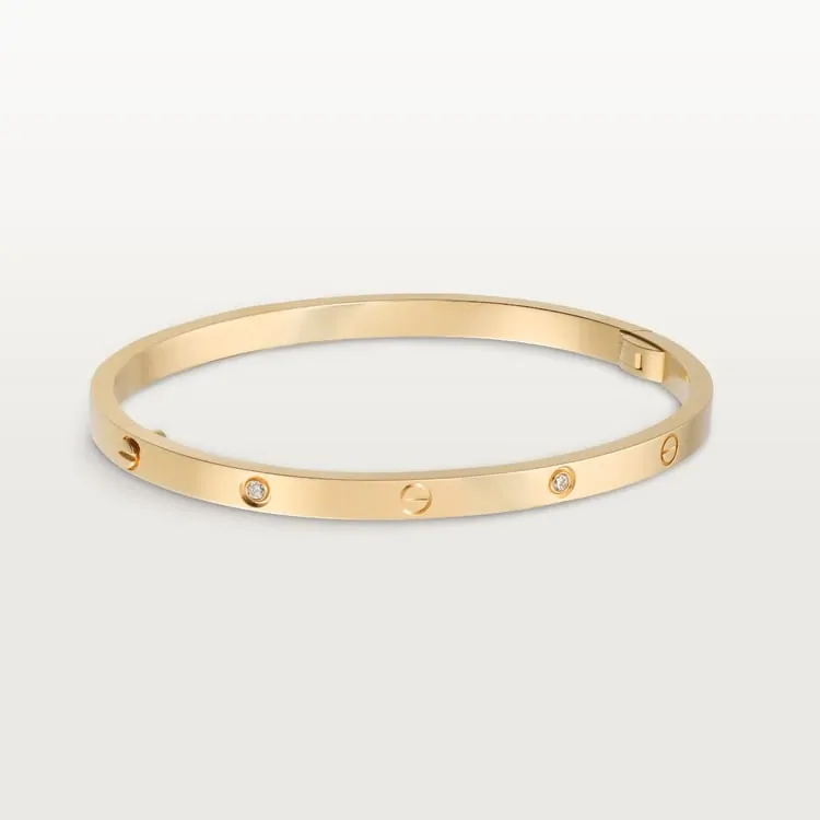 Cartier Inspired LOVE bracelet, small model, 6 diamonds