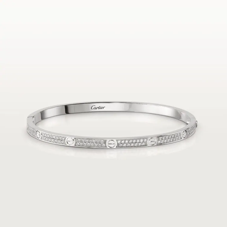 Cartier Inspired LOVE bracelet, small model, paved