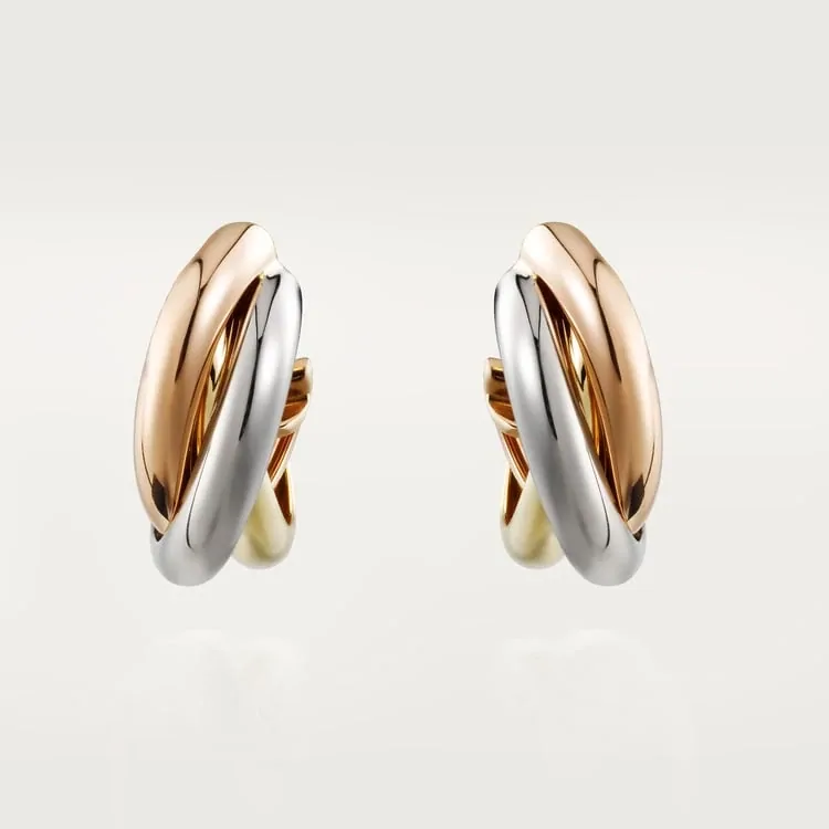 Cartier Inspired Trinity earrings