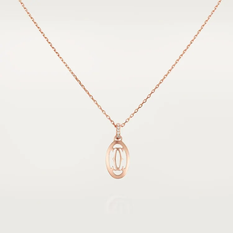 Cartier Inspired Logo necklace