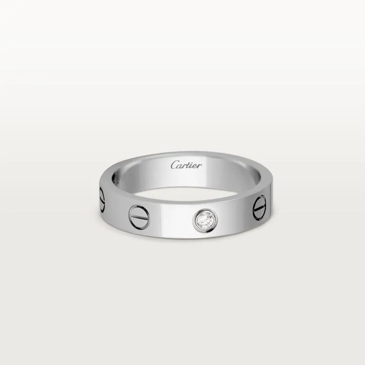 Cartier Inspired LOVE wedding band, 1 diamond