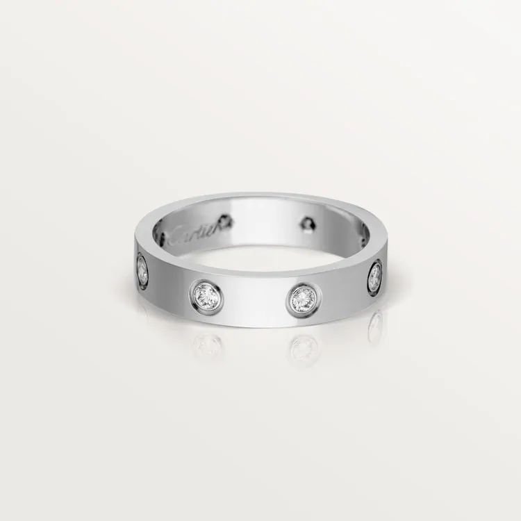 Cartier Inspired LOVE wedding band, 8 diamonds