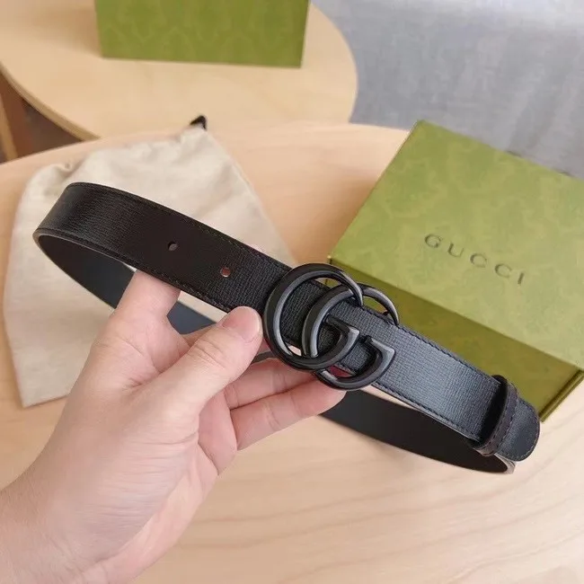 Gucci-ID BELT Raspberry Smooth Calfskin 30 MM B0112UM BLACK HY17180KX51
