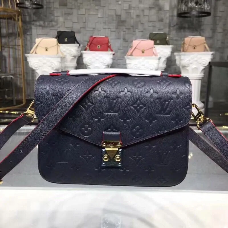 Louis Vuitton Monogram Empreinte POCHETTE METIS M44071 Navy Blue HY19670aj95