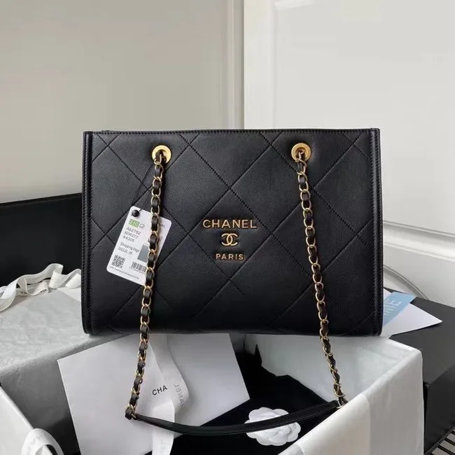 Imitation Chanel Shopping Bag Original leather AS2752 black HY23519Fo38