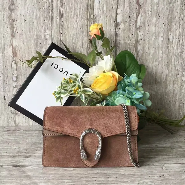 Replica Top Gucci Dionysus Suede Leather Mini Shoulder Bag 476432C Camel HY337Cq58