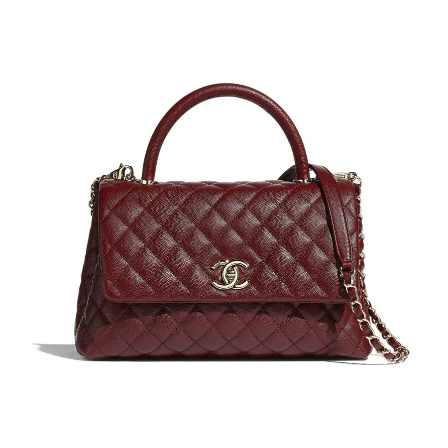 Chanel flap bag with top handle A92991 Burgundy HY138pk20