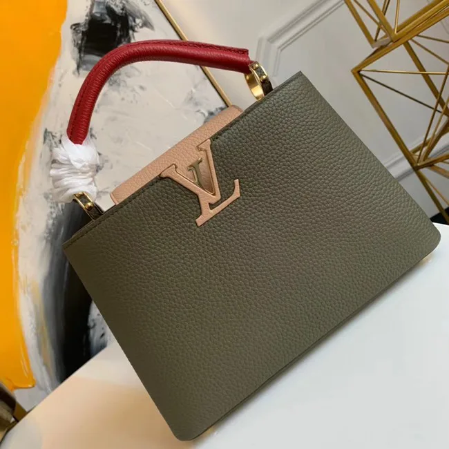 First-class Quality Louis vuitton CAPUCINES BB M55359 green HY4679xO55