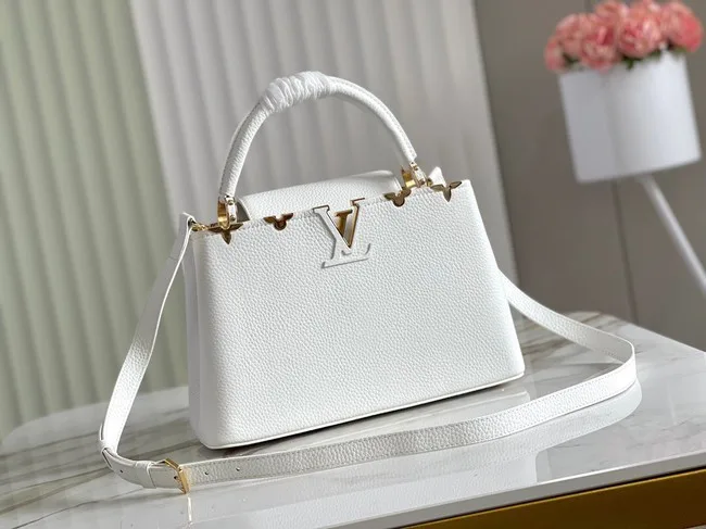 Louis Vuitton CAPUCINES PM M56904 white HY249UW57