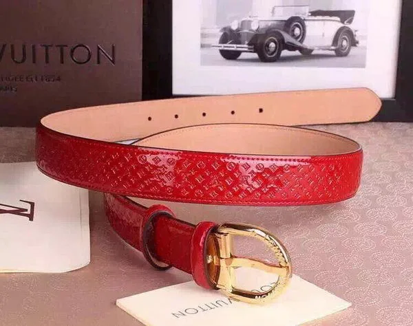 Hot Louis Vuitton Monogram Vernis Belt LV4768 Red HY17615cT87