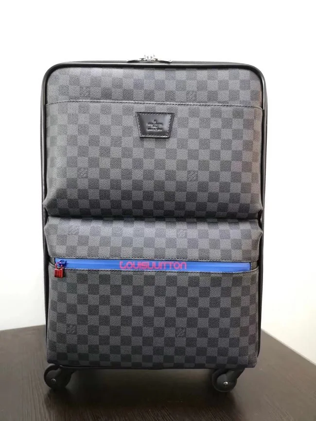 Replica Louis Vuitton Damier Graphite canvas Universal wheel Pegase 55 N41385 black HY234iF91