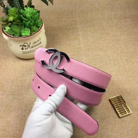 Chanel 30mm Leather Belt CH5232 Pink HY15747jo45