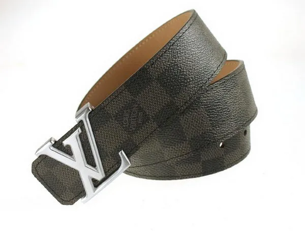 Knockoff Louis Vuitton Damier Graphite Canvas Belt LV2067 Silver HY18117yN38
