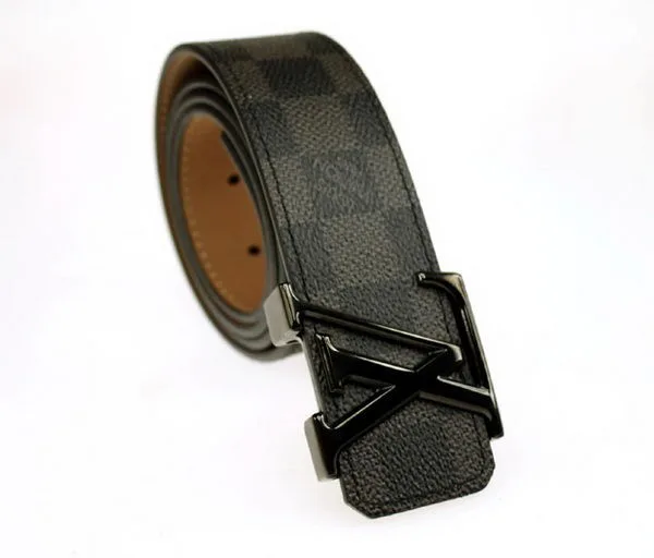 Imitation Louis Vuitton Damier Graphite Canvas Belt LV2067 Black HY17872SU58