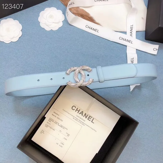 Chanel Original Calf Leather 3602 light blue&Silver HY15879Xp72