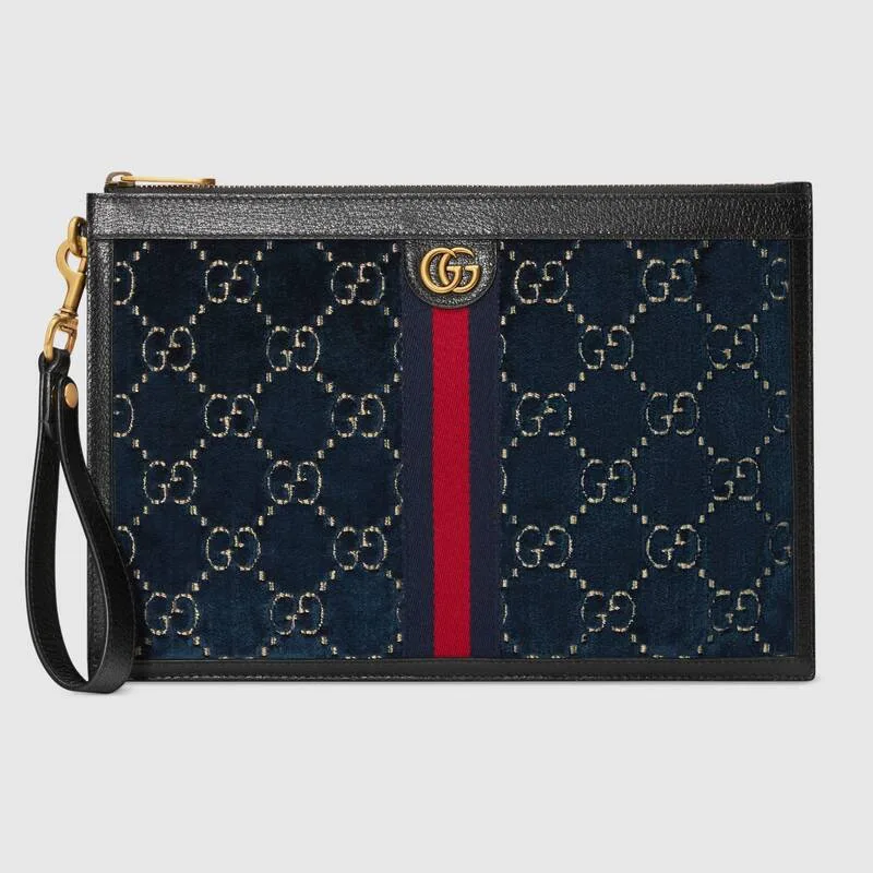 Knockoff Gucci GG velvet Clutch bag 575371 HY406Ez66